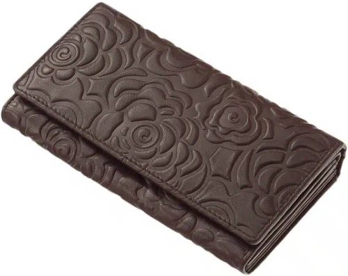  Čierna dámska kožená peňaženka Sylvia Belmonte 17,7 × 10 cm