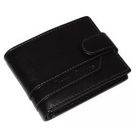    Corvo Bianco klipsová pánska tmavohnedá kožená peňaženka 10,8 × 8,5 cm