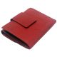  Giultieri: tlačený vzor, červená dámska kožená peňaženka 12 x 9,5 cm