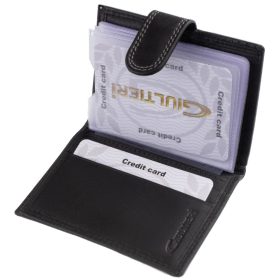    Giultieri: čierny a sivý držiak na karty s držiakom na papierové peniaze