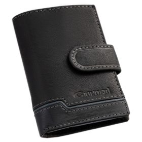    Giultieri: čierny a sivý držiak na karty s držiakom na papierové peniaze