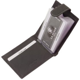  Červený kožený držiak na karty La Scala s vypínačom