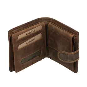    Kožená pripínacia peňaženka GreenDeed s potlačou športovej motorky 12,5 × 10 cm