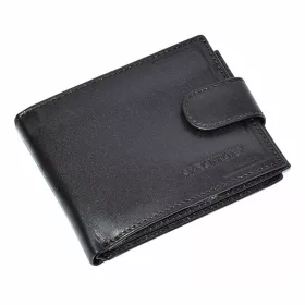    Pánska peňaženka z hovädzej kože z lesklej hovädzej kože 10,5 x 8,5 cm