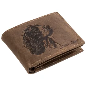    Kožená peňaženka GreenDeed s potlačou nemeckého ovčiaka, RFID