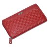  Giultieri: Jedinečná červená dámska kožená peňaženka s potlačou 19,5 x 10,5 cm