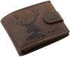  Lovecká pánska kožená peňaženka GreenDeed so vzorom jeleňa