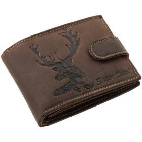    Lovecká pánska kožená peňaženka GreenDeed so vzorom jeleňa