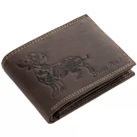    Kožená peňaženka GreenDeed s potlačou nemeckého ovčiaka, RFID