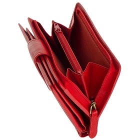  Čierna dámska kožená peňaženka La Scala 9,5 × 14 cm