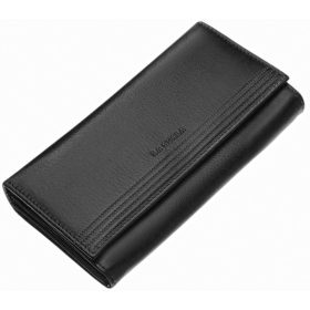    La Scala veľká dámska horčicovo žltá kožená peňaženka 18,5 × 10 cm