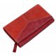  Giultieri: Dámska peňaženka z červenej kože s kombinovanou textúrou 18,5 x 10,5 cm