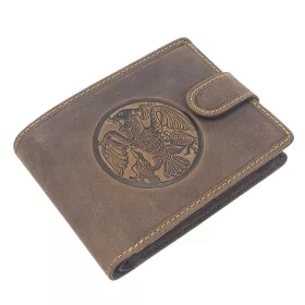  Kožená peňaženka GreenDeed so vzorom turul