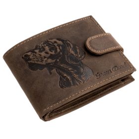    Kožená peňaženka GreenDeed so vzorom Vizsla, RFID ochrana