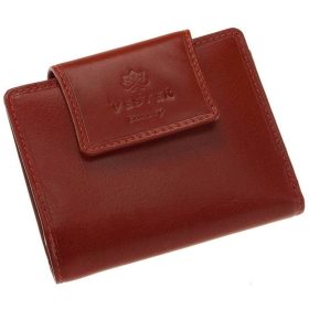  Dámska tmavohnedá kožená peňaženka Vester wide clip