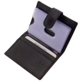  Červený kožený držiak na karty La Scala s vypínačom