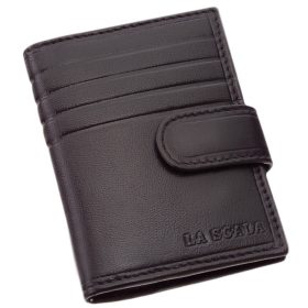  Červený kožený držiak na karty La Scala s vypínačom