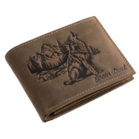  Lovecká kožená peňaženka GreenDeed so vzorom psa