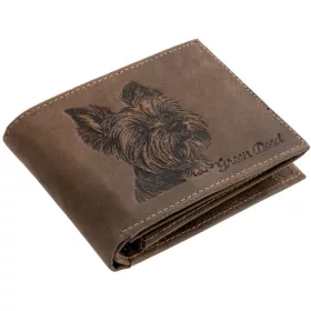    Kožená peňaženka GreenDeed s potlačou nemeckého ovčiaka, RFID