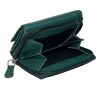  Sylvia Belmonte zelená dámska kožená peňaženka 11 x 9 cm