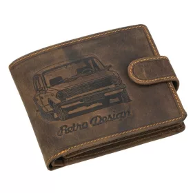  Kožená peňaženka GreenDeed s retro Lada, vzor Zsiguli