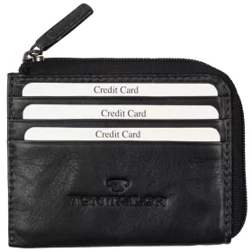    Čierna pánska kožená peňaženka Tom Tailor Lary s držiakmi na karty