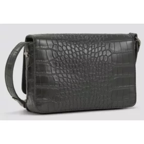    Tom Tailor Maris čierna dámska taška cez rameno s efektom hadej kože 18,5 × 11,5 cm