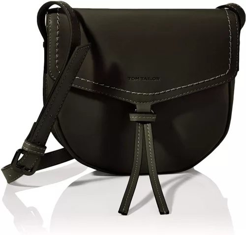  Čierna dámska taška cez rameno Tom Tailor Lotta 21 × 21 cm