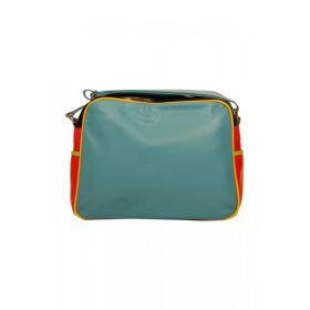    Dámska vzorovaná čierno-červená kabelka cez rameno Gola, bočná taška 22 x 17 x 6 cm