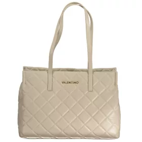  Dámska prešívaná kabelka cez rameno Valentino béžovej farby 40 x 28 x 16 cm