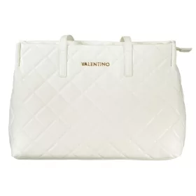    Dámska biela prešívaná kabelka cez rameno Valentino 40 x 28 x 16 cm