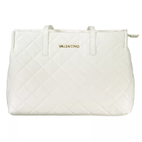  Dámska biela prešívaná kabelka cez rameno Valentino 40 x 28 x 16 cm