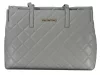  Dámska sivá prešívaná kabelka cez rameno Valentino 40 x 28 x 16 cm