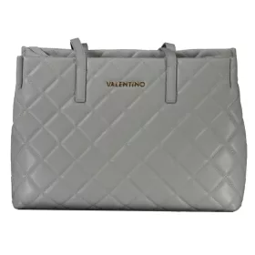    Dámska sivá prešívaná kabelka cez rameno Valentino 40 x 28 x 16 cm