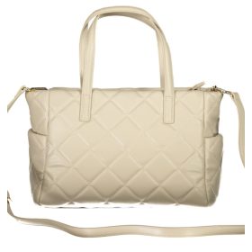    Dámska prešívaná kabelka cez rameno Valentino béžovej farby 30 x 20 x 14 cm