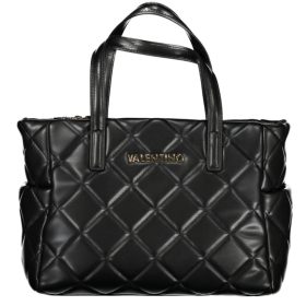    Dámska čierna prešívaná kabelka cez rameno Valentino 30 x 20 x 14 cm