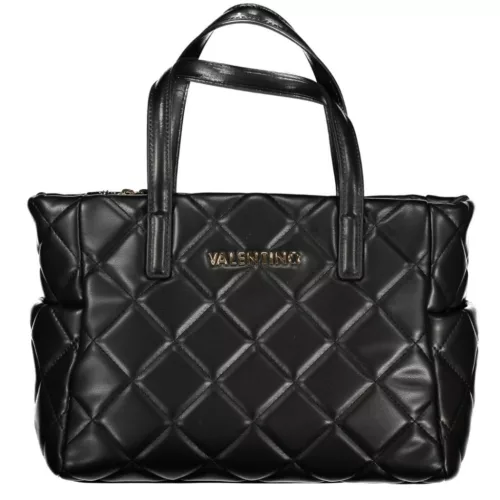  Dámska čierna prešívaná kabelka cez rameno Valentino 30 x 20 x 14 cm