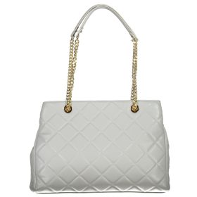    Dámska prešívaná kabelka cez rameno Valentino sivá 36 x 25 x 15 cm