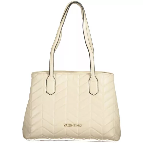  Dámska béžová kabelka cez rameno Valentino 36 x 25 x 15 cm
