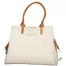   Dámska kabelka Valentino Bags béžovo-koňakovej farby so vzorom 37 x 28 x 14 cm
