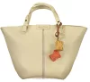  Dámska kabelka Valentina Bags béžovej farby 40 x 35 x 13 cm