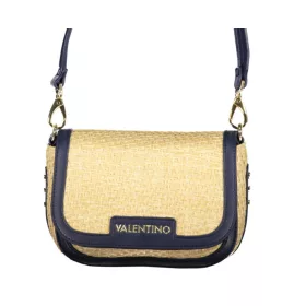    Dámska béžovo-tmavomodrá kabelka cez rameno Valentino Bags, bočná taška 20 x 14 x 7 cm