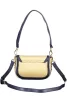  Dámska béžovo-tmavomodrá kabelka cez rameno Valentino Bags, bočná taška 20 x 14 x 7 cm