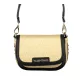  Dámska béžovo-čierna kabelka cez rameno Valentino Bags, bočná taška 20 x 14 x 7 cm