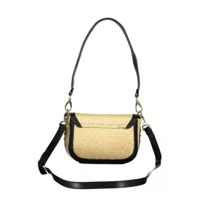    Dámska béžovo-čierna kabelka cez rameno Valentino Bags, bočná taška 20 x 14 x 7 cm