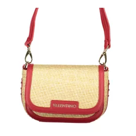    Dámska béžovo-červená kabelka cez rameno Valentino Bags s bočným popruhom 20 x 14 x 7 cm
