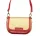  Dámska béžovo-červená kabelka cez rameno Valentino Bags s bočným popruhom 20 x 14 x 7 cm