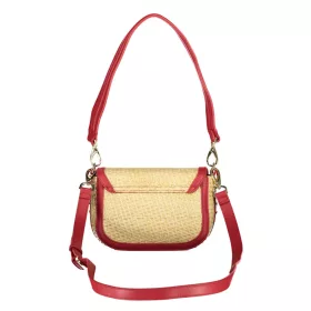    Dámska béžovo-červená kabelka cez rameno Valentino Bags s bočným popruhom 20 x 14 x 7 cm