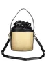  Dámska béžovo-čierna kabelka Valentino Bags, kabelka 17 x 16 x 14 cm