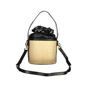    Dámska béžovo-čierna kabelka Valentino Bags, kabelka 17 x 16 x 14 cm